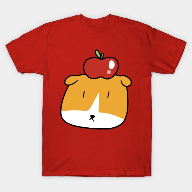 Apple Guinea Pig Face T-Shirt by saradaboru